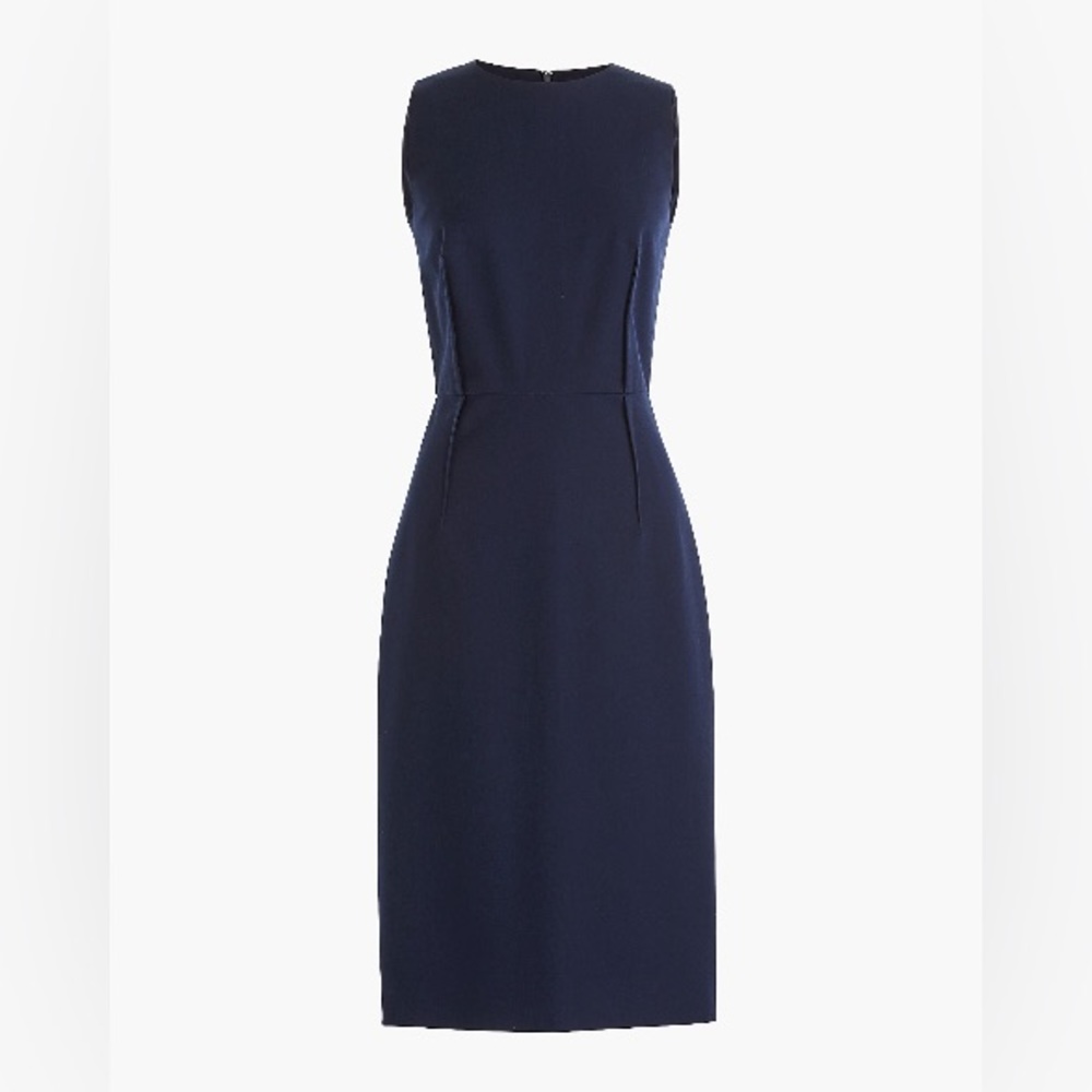 JCrew Navy Sheath dress in bi-stretch cotton